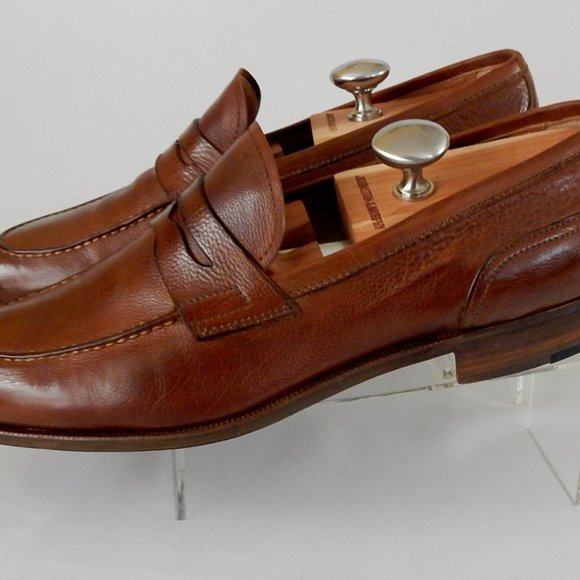 GRAVATI ITALIAN BROWN PENNY LOAFERS IN 10M main image 4